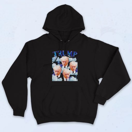 Trump Mug Shot 90s Hoodie Style