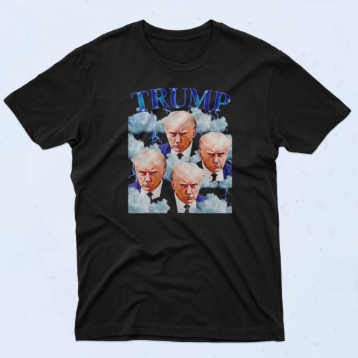 Trump Mug Shot 90s T Shirt Fashionable