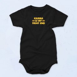 Ts Chiefs Karma Is My Tight End 90s Fashion Baby Onesie