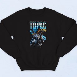 Tupac All Eyez On Me Motorcycle 90s Sweatshirt Style