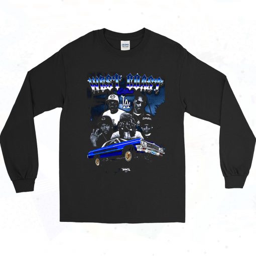 West Coast California Hip Hop Long Sleeve Shirt Style