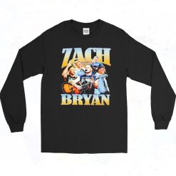 Zach Bryan Mugshot Homage 90s Long Sleeve Shirt