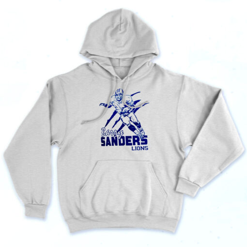 Barry Sanders Detroit Lions Retired 90s Hoodie Style