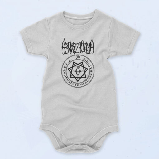 Burzum Sigil Pentagram 90s Baby Onesie