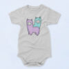 Cute Kawaii Llama 90s Baby Onesie