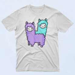 Cute Kawaii Llama 90s T Shirt Style