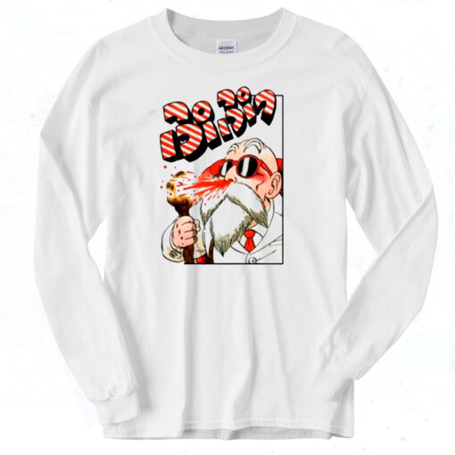 Dragon Ball Master Roshi Funny Bloody Nose Classic Long Sleeve Shirt