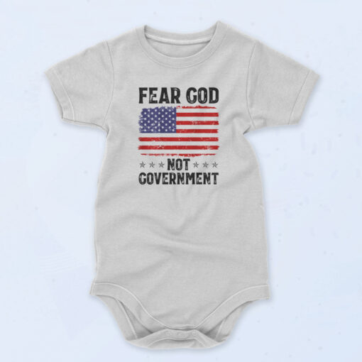 Fear God Not Goverment 90s Baby Onesie