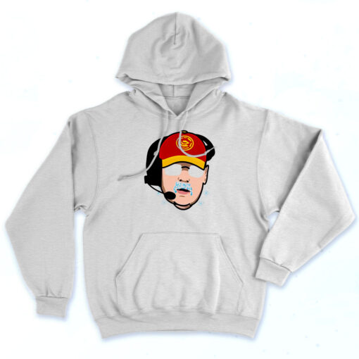 Kansas City Chiefs Andy Reid Frozen Mustache 90s Hoodie Style