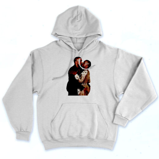 Kanye West Kissing Kanye Parody 90s Hoodie Style
