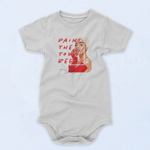 Paint The Town Red Doja Cat 90s Baby Onesie