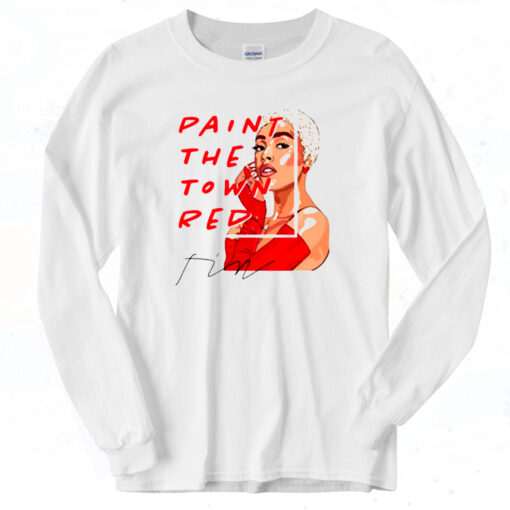 Paint The Town Red Doja Cat Classic Long Sleeve Shirt