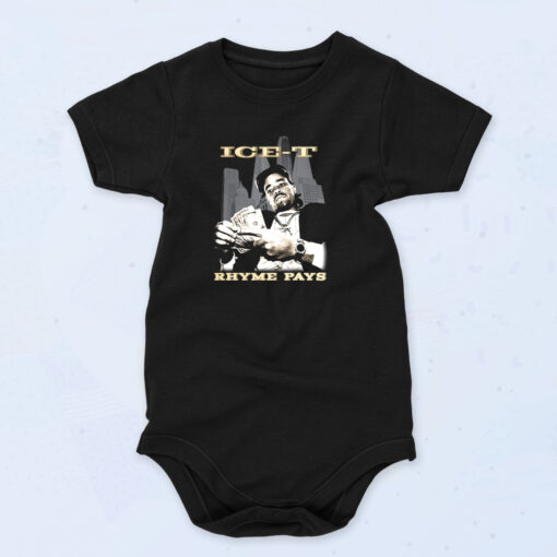 Ice T Rhyme Pays Vintage Band Baby Onesie