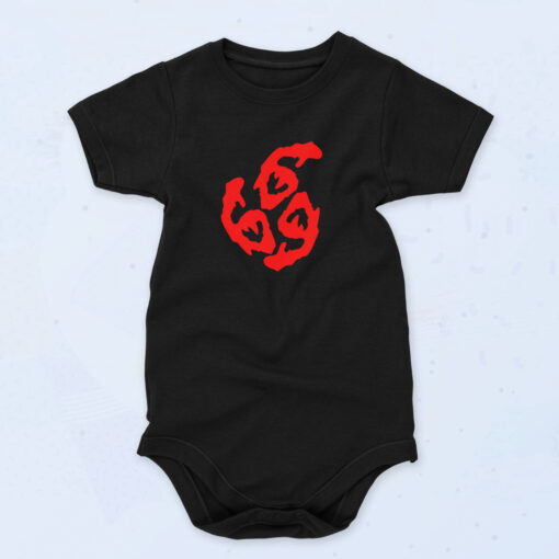 666 Symbol The Omen 90s Baby Onesie