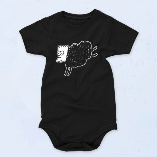 Bart Of Sheep 90s Baby Onesie