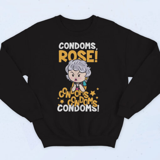 Condoms Rose Condoms Cotton Sweatshirt