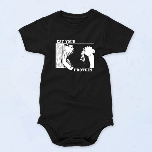 Eat Your Protein Japanese Anime Manga 90s Baby Onesie