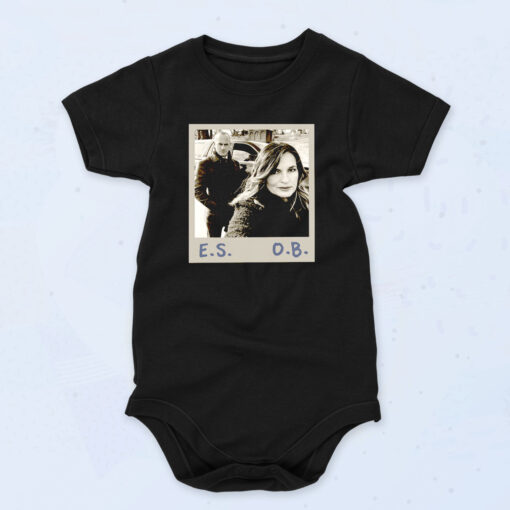 Elliot Stabler Olivia Benson Law 90s Baby Onesie