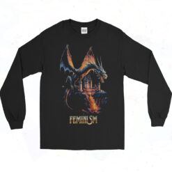 Feminism Dragon Fantasy Long Sleeve Tshirt