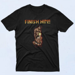 Finish Him Gay Gaming 90s Oversized T shirt