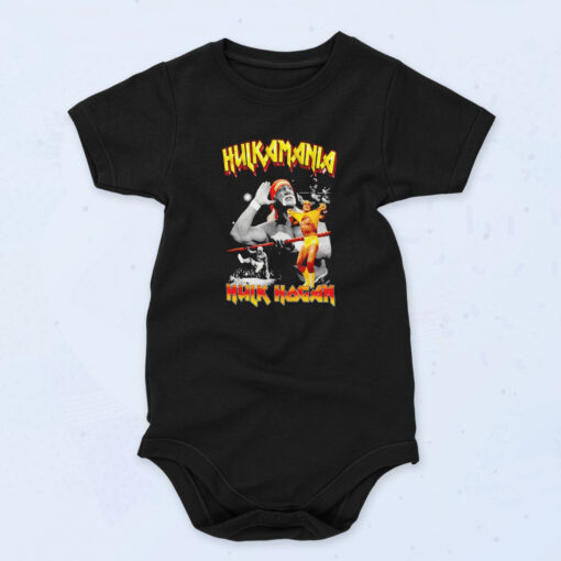 Hulk Hogan Hulkmania 90s Baby Onesie