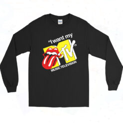 I Want My Music Television Long Sleeve Tshirt