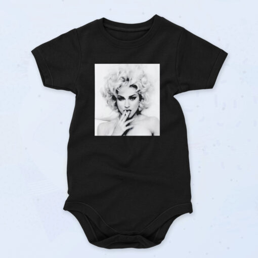 Madonna Smoke 90s Baby Onesie