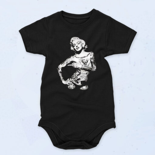 Marilyn Monroe Ink Tattoo 90s Baby Onesie