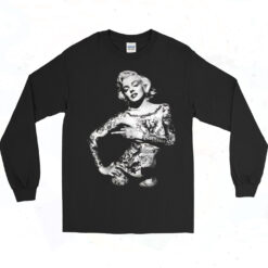 Marilyn Monroe Ink Tattoo Long Sleeve Tshirt