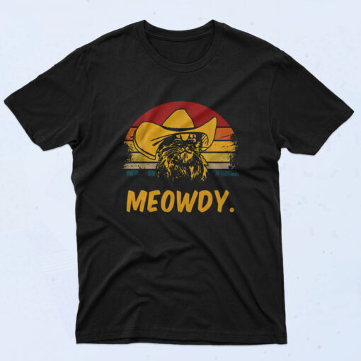 Meowdy Cowboy Cat 90s Oversized T shirt