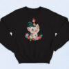 Moana Heihei Rooster Flowers Cotton Sweatshirt