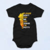 Please Don't Try Me Try Jesus Black Girl Magic Melanin 90s Baby Onesie