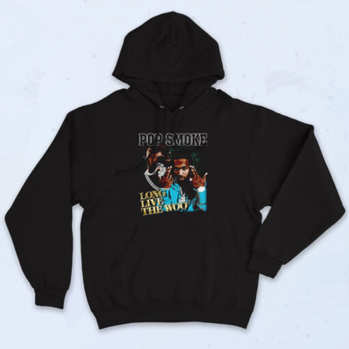 Pop Smoke Long Live The Woo Vintage Graphic Hoodie