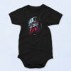 The Mandalorian Helmet Scene 90s Baby Onesie