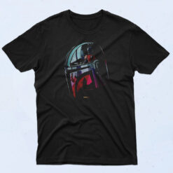 The Mandalorian Helmet Scene 90s Oversized T shirt