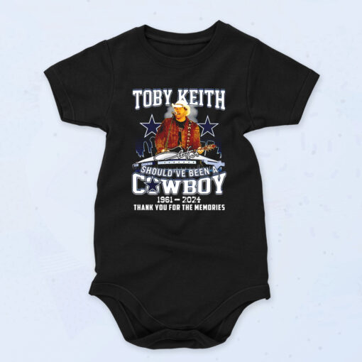 Toby Keith Should've Been A Cowboy 1961 2024 90s Baby Onesie