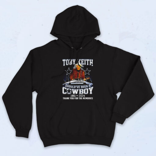 Toby Keith Should've Been A Cowboy 1961 2024 Vintage Graphic Hoodie