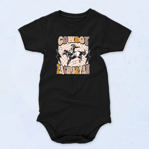 Vintage Cowboy Zach Bryan 90s Baby Onesie