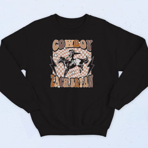 Vintage Cowboy Zach Bryan Cotton Sweatshirt