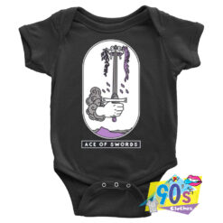 Ace of Swords Asexual Holding a Dagger Baby Onesie.jpg