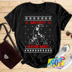 Action Of Iron Man Christmas T shirt.jpg