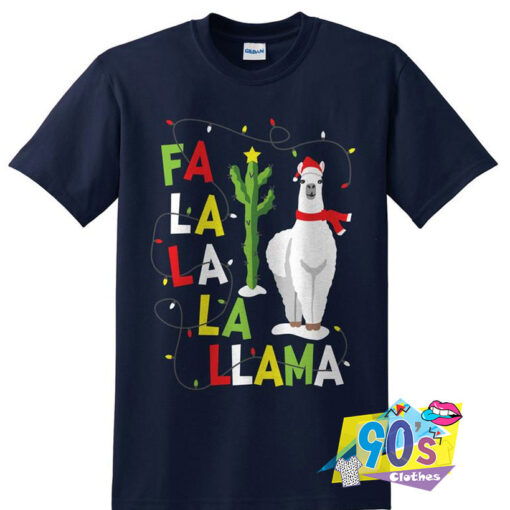 Alpaca Fa La La La Llama Christmas T shirt.jpg