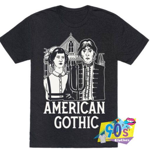 American Gothic Mall Goths Horror Graphic T Shirt.jpg