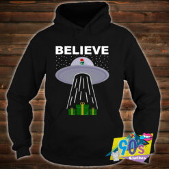 Believe Alien UFO Ugly Christmas Hoodie.jpg