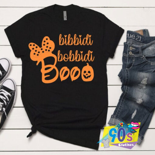 Bibbidi Bobbidi Boo Halloween Pumpkin Mickey Mouse T shirt.jpg