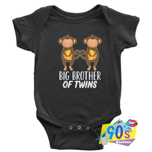 Big Brother Of Twins Monkeys Baby Onesie.jpg