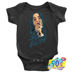 Billie Eilish Crying Artwork Baby Onesie.jpg