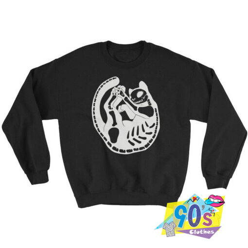 Black Cat Skeleton Kitty Bones Sweatshirt.jpg