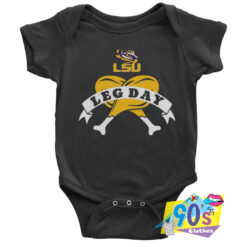 Cheap LSU Tiger Leg Day Baby Onesie.jpg