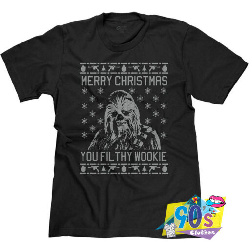 Chewbacca Star Wars Jedi Xmas Christmas T shirt.jpg